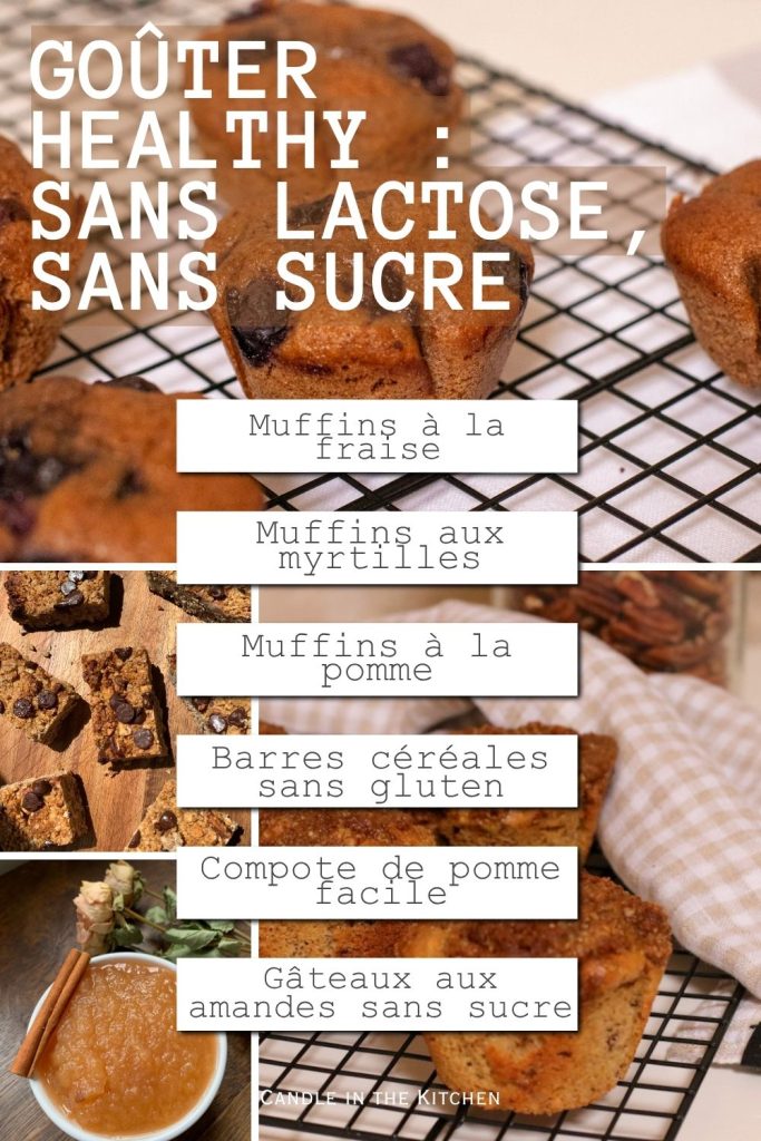 back to school snack recipes pinterest graphic in french